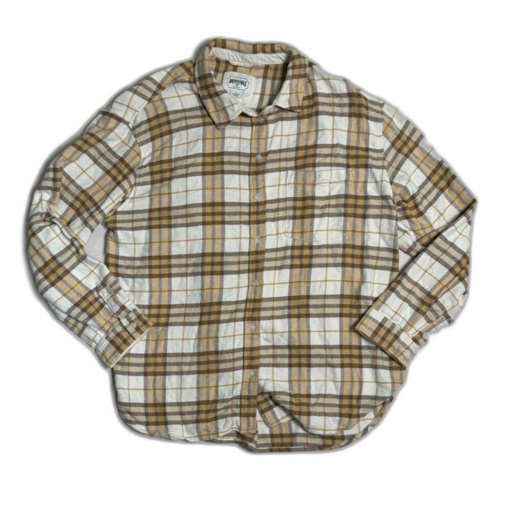 American Eagle VNTG Plaid Flannel Oversized Cabin Preppy Academia Edgy Indie L